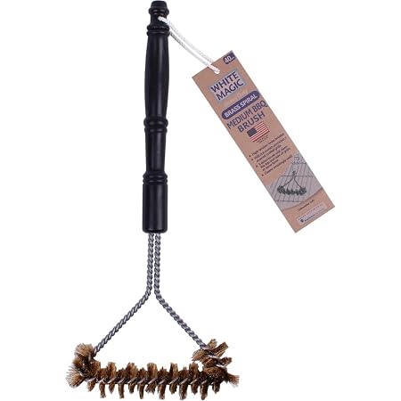 Medium Brass Spiral Barbecue Brush