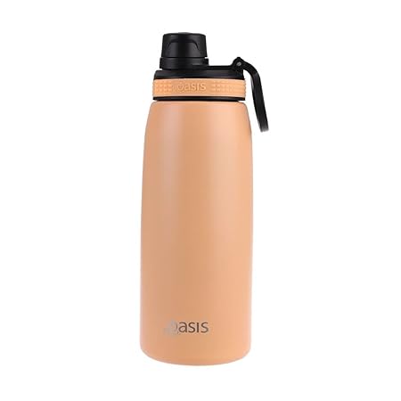 S/S D/WALL INS. SPORTS BOTTLE W/SCREW CAP 780ML ROCKMELON