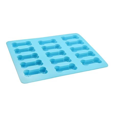 15 CUP DOG BONE MOULD BLUE