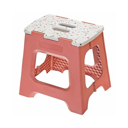 Compact Terrazzo On Top Foldable 32cm Stool