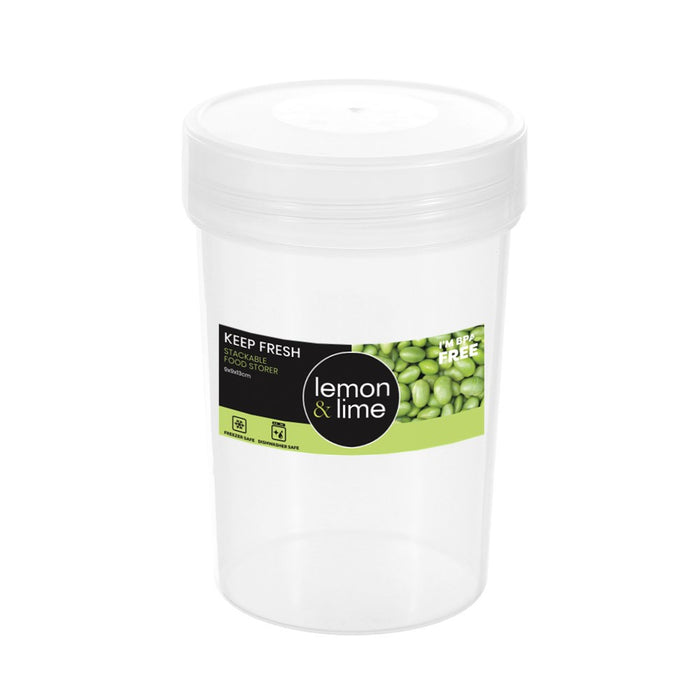 Lemon & Lime KEEP FRESH STACKABLE FOOD STORER 1L 11X11X16CM