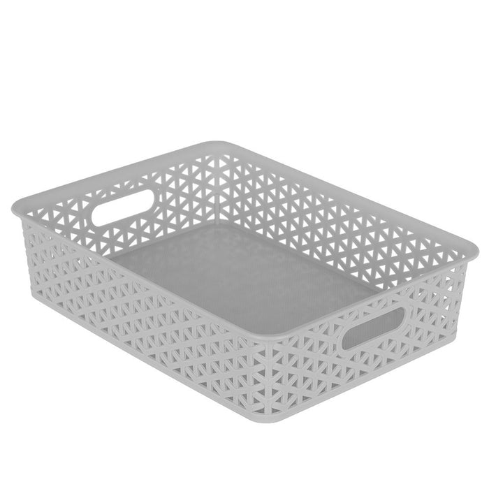 Boxsweden Wicker Design Organiser 6.5L Basket 35.5X26X8.5Cm