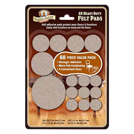 Parker & Bailey Felt 68 pc Asst Sizes Oatmeal