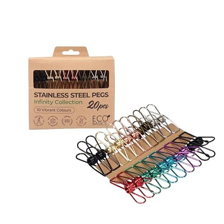 Eco Basics Stainless Steel Pegs Infinity Collection