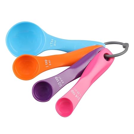 MEASURE SPOONS SET 4 (AUSTRALIAN STANDARDS) MULTI COLOURS