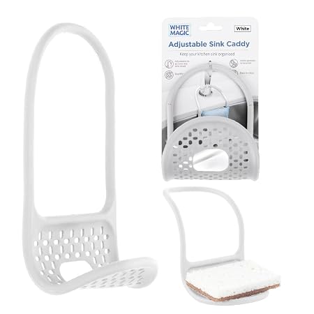 Adjustable Sink Caddy- White