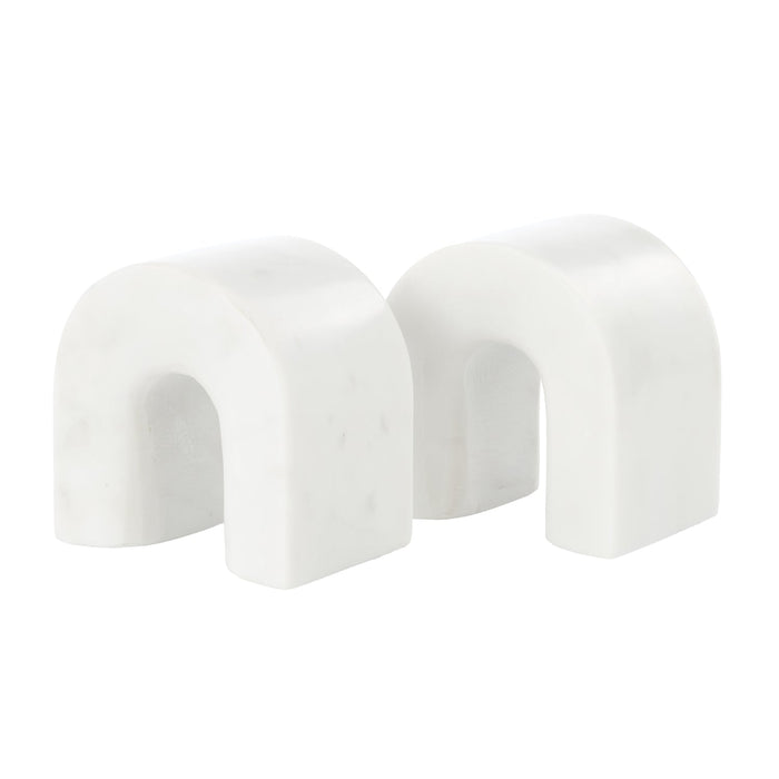 Amalfi Boyd Marble Bookend White