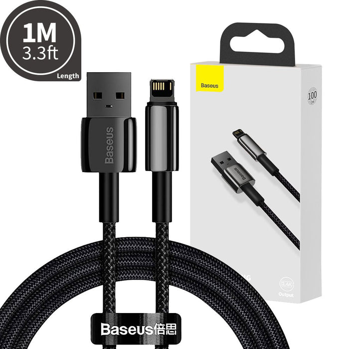 Baseus Tungsten Gold Fast Charging Data Cable USB to iP 2.4A 1m