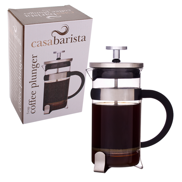 COFFEE PLUNGER 3 CUP/350ML (W/SCOOP)