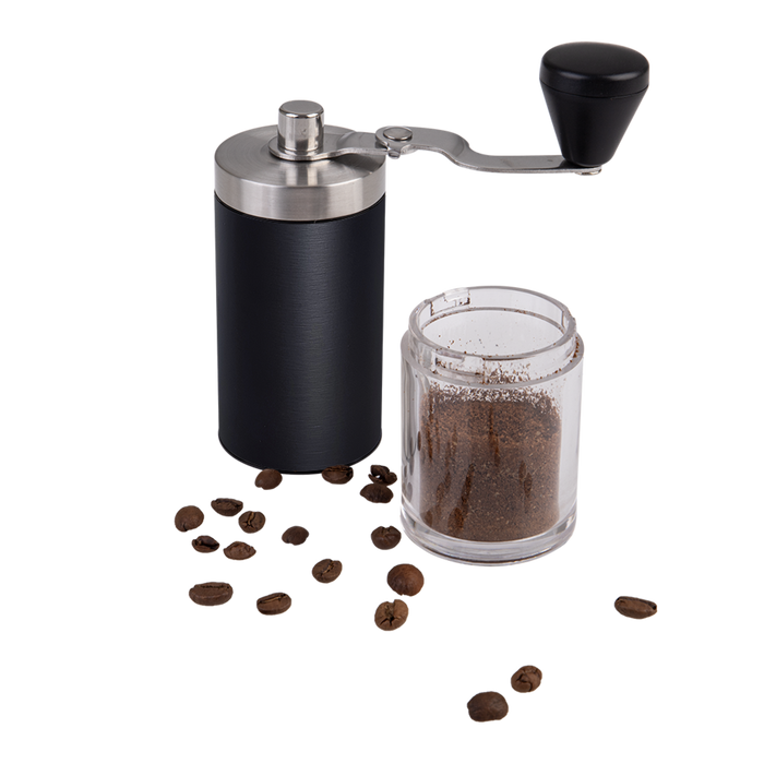 S/S HAND COFFEE GRINDER W/CERAMIC BURR BLACK