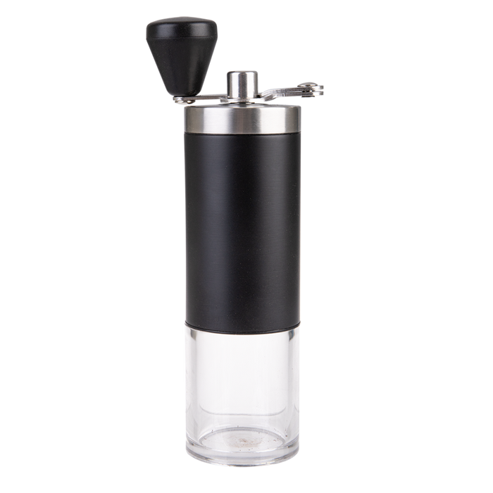 S/S HAND COFFEE GRINDER W/CERAMIC BURR BLACK