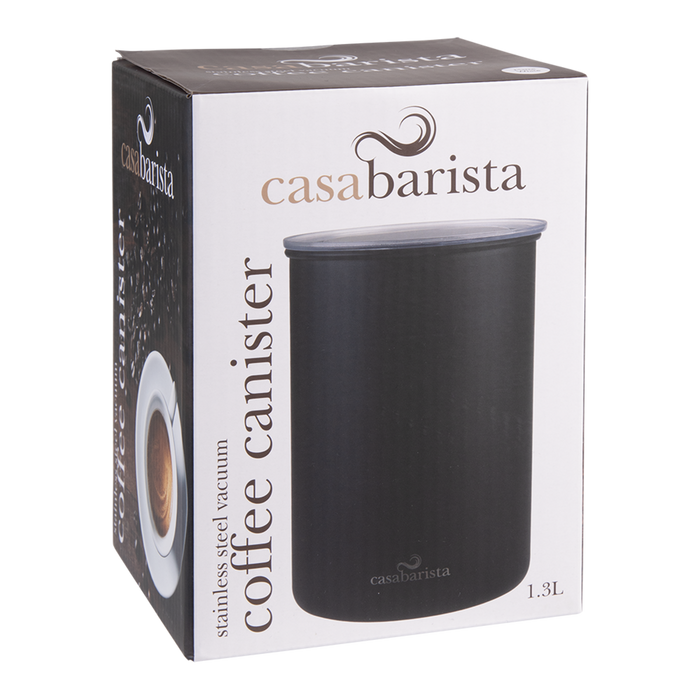 S/S VACUUM COFFEE CANISTER 1.3L WHITE