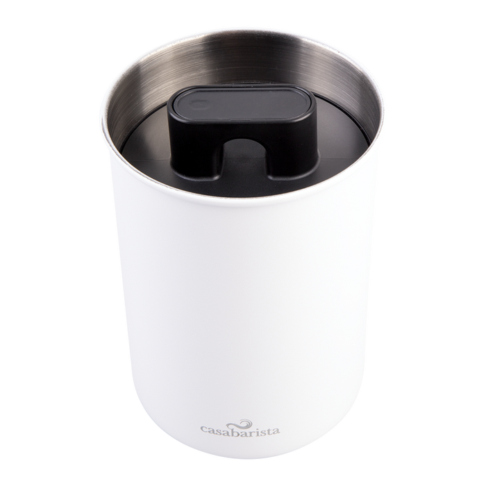 S/S VACUUM COFFEE CANISTER 1.3L WHITE