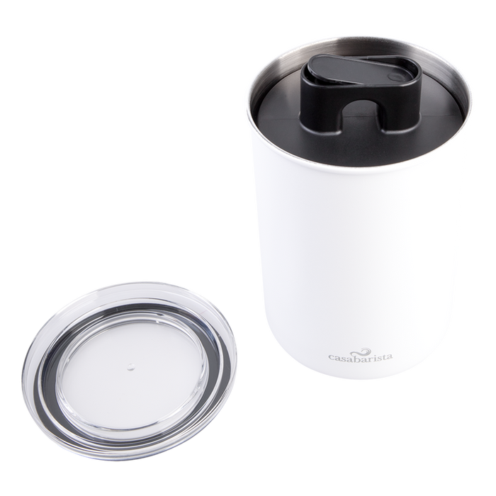 S/S VACUUM COFFEE CANISTER 1.3L WHITE
