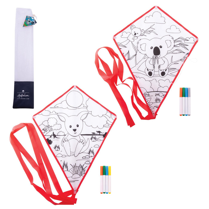 The Australian Collection Aussie Animals Colour Your Own Kite