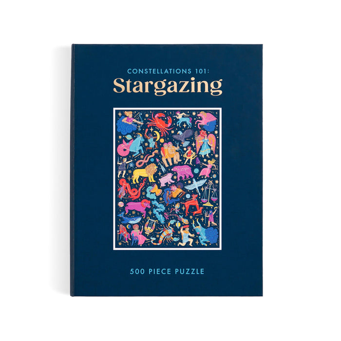 Galison Constellations 101: Stargazing Book Puzzle 500pcs Multi