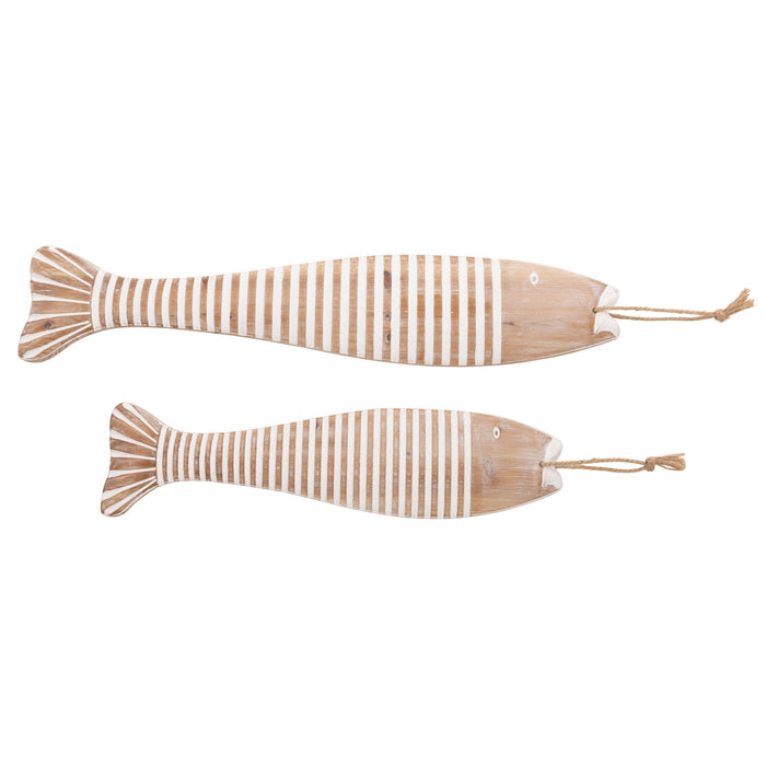 Amalfi Farley Wall Decor 2pcs Set Natural & White