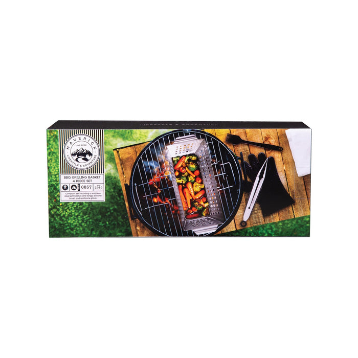 Maverick BBQ Grill Basket Silver