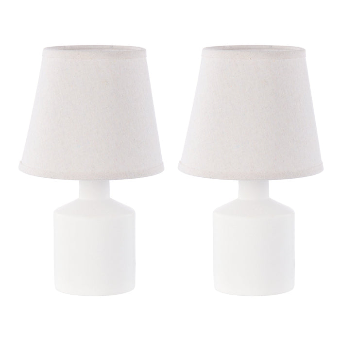 Amalfi Milton Table Lamp Cream & Taupe