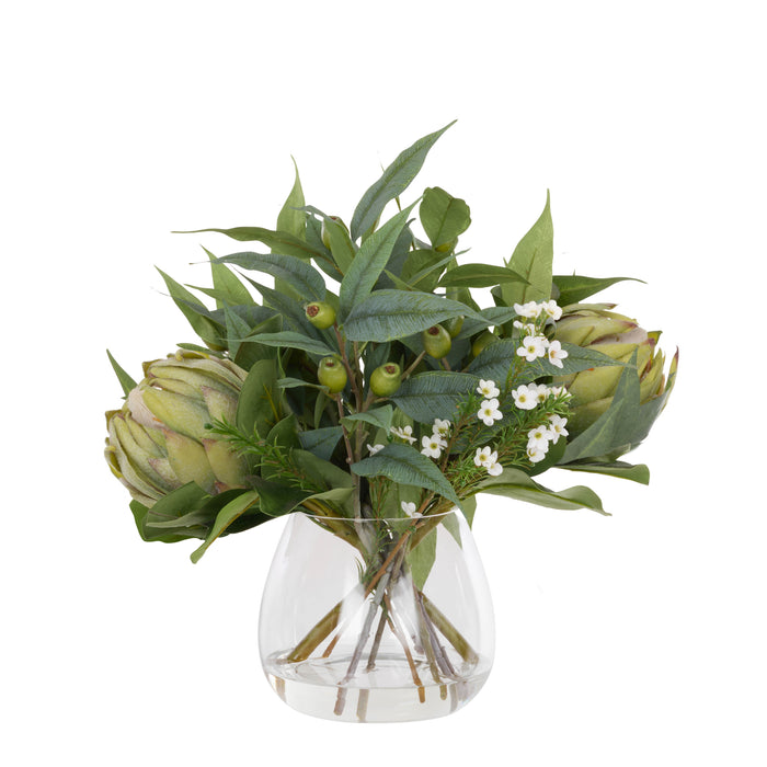 Rogue Grand Protea - Garden Vase Green