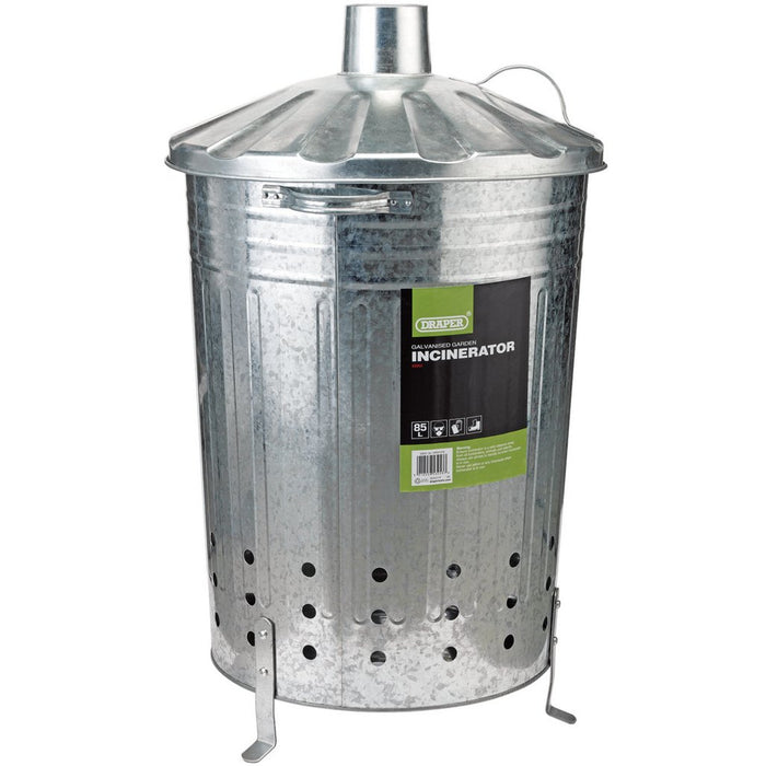 DRPAER Galvanised Garden Incinerator, 85L