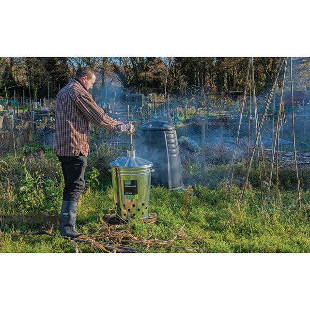 DRPAER Galvanised Garden Incinerator, 85L