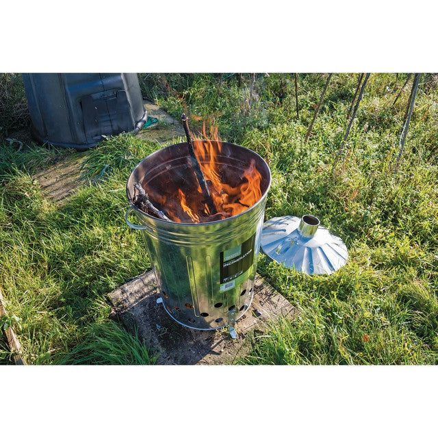 DRPAER Galvanised Garden Incinerator, 85L