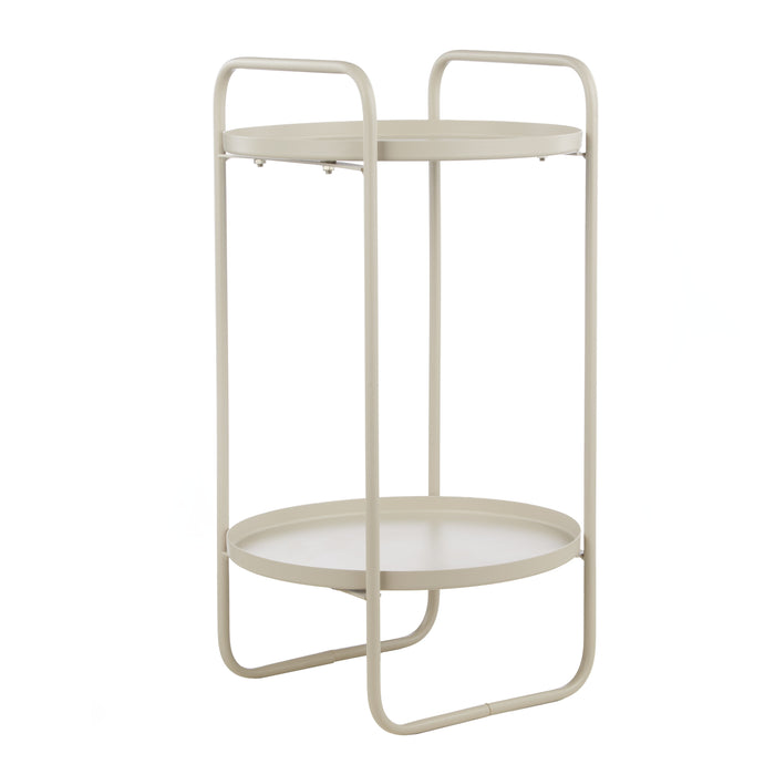 Rogue Miles Plant Stand 2 Tier Light Grey