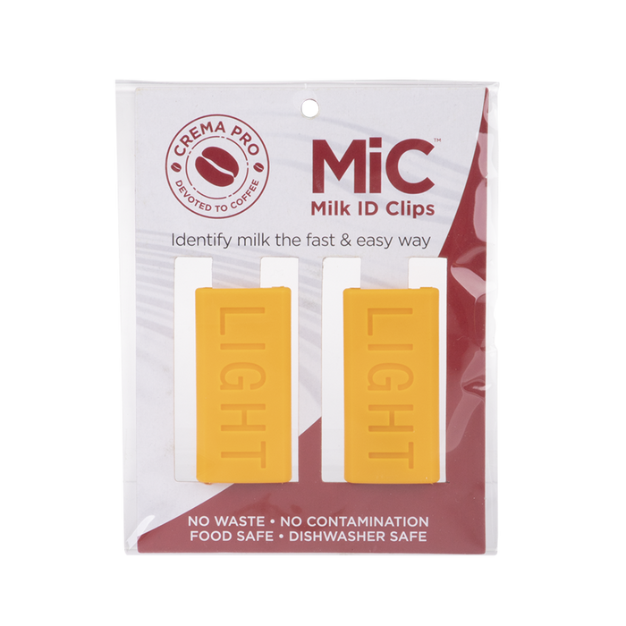MILK ID CLIPS - LIGHT YELLOW