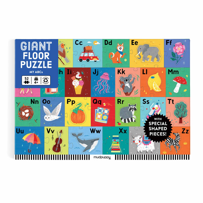 Mudpuppy My ABCs Giant Floor Puzzle-52pc Multi-Coloured