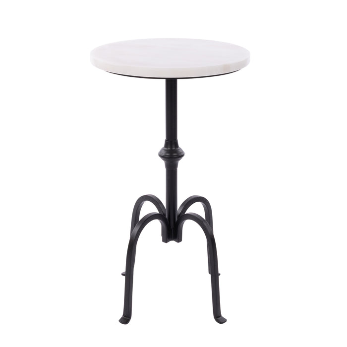 Society Home Lettie Side Table White & Black