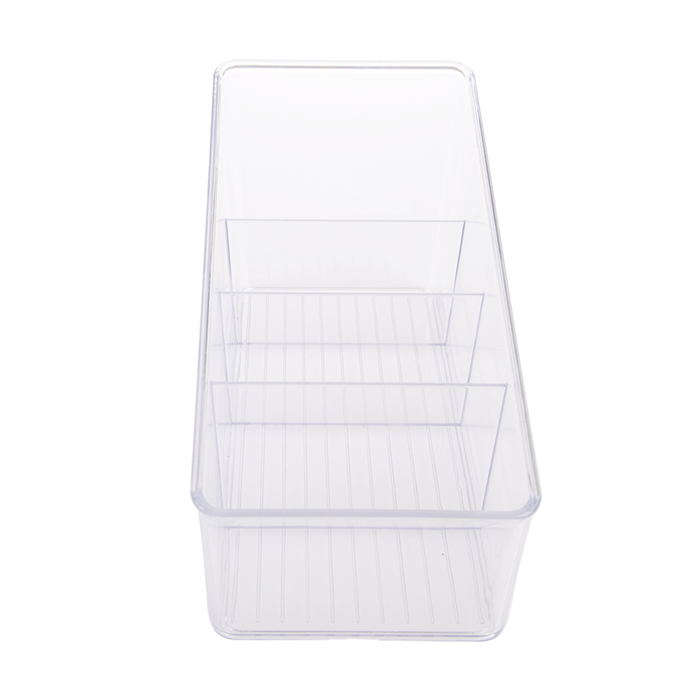 4 COMPARTMENT PACKET ORGANISER 26.5 X 13 X 13CM CLEAR
