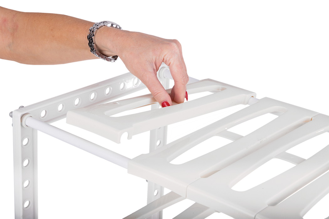 EXPANDABLE UNDER SINK ORGANISER WHITE