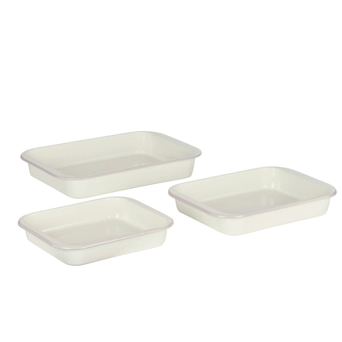 Davis & Waddell Daylesford Enamel Baking Tray Cream