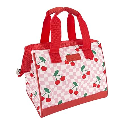 INS. STYLE 34 LUNCH BAG CHEQUERED CHERRIES