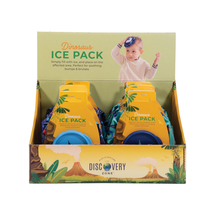 Discovery Zone Ice Pack - Dinosaurs CDU 10pcs/2 Assorted