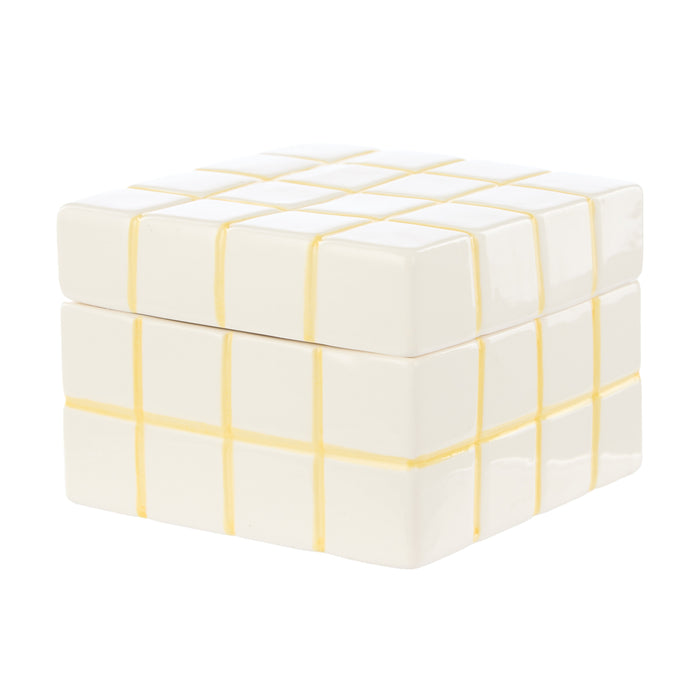 Emporium Lulu Collection Check Box Yellow
