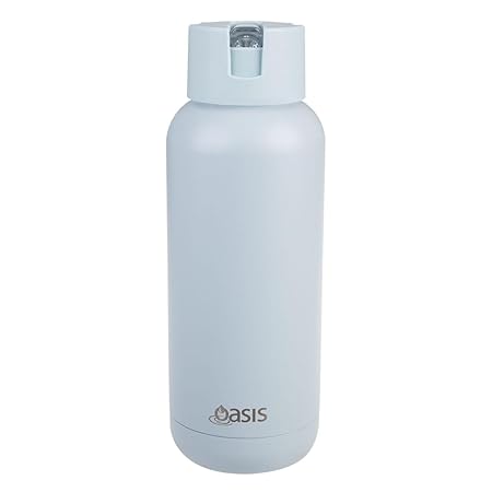 CERAMIC LINED S/S T/WALL INS. DRINK BOTTLE 1L SEA MIST