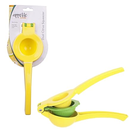 DUAL CITRUS SQUEEZER YELLOW/GREEN