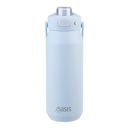 CERAMIC LINED S/S T/WALL INS. BOTTLE W/QUICK RELEASE 750ML PERIWINKLE