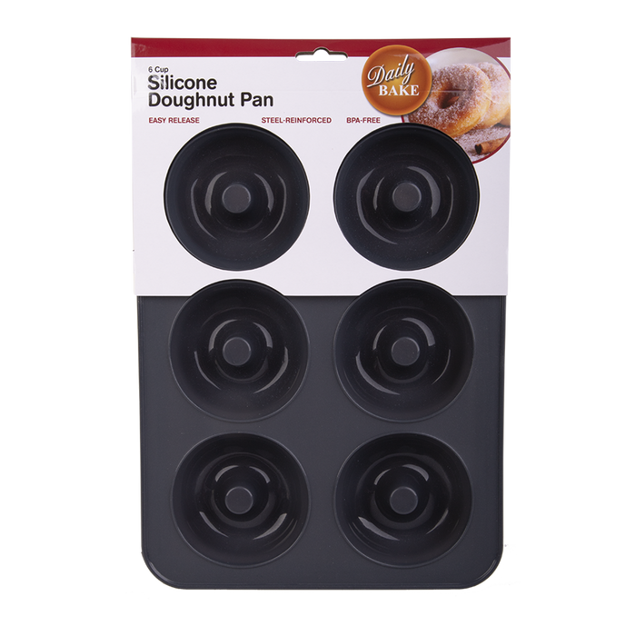 6 CUP DOUGHNUT PAN 32 X 24.5 X 2.5CM CHARCOAL