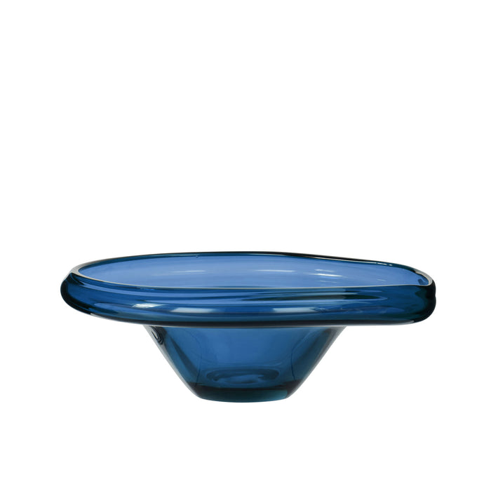 Amalfi Wavy Glass Bowl Blue
