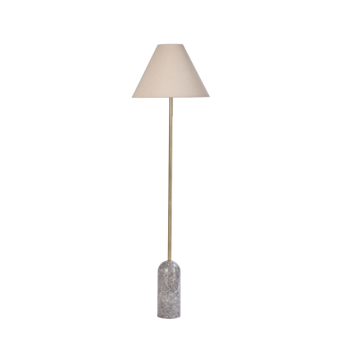 Amalfi Azure Floor Lamp Grey & Natural