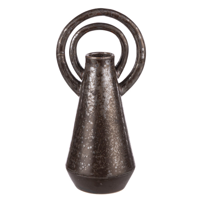 Amalfi Halo Vase Large Reactive Black