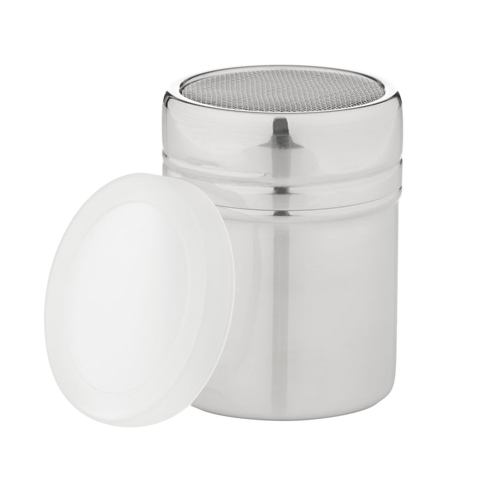 Leaf & Bean Mesh Shaker with Lid Stainless Steel