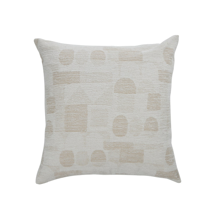 Amalfi Sterling Cushion Off White & Taupe