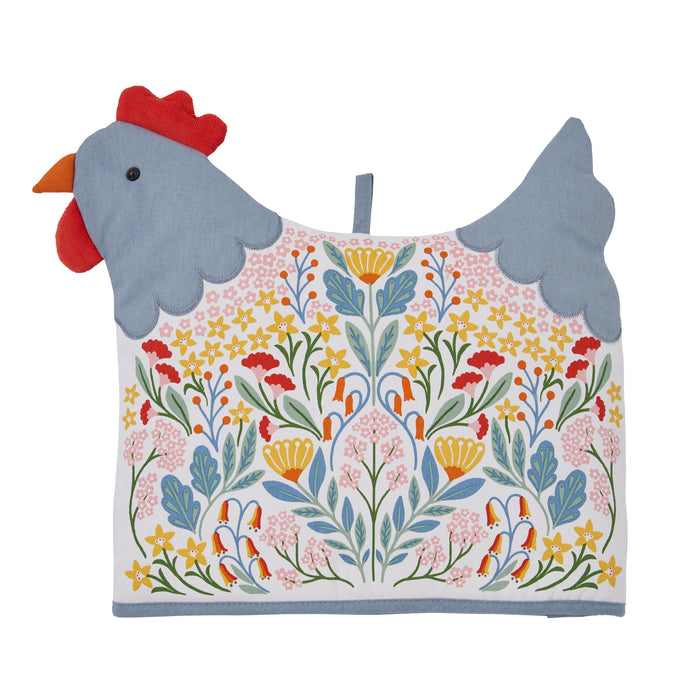 Ulster Weavers Folk Chicken Shaped Tea Cosy Multi-Coloured