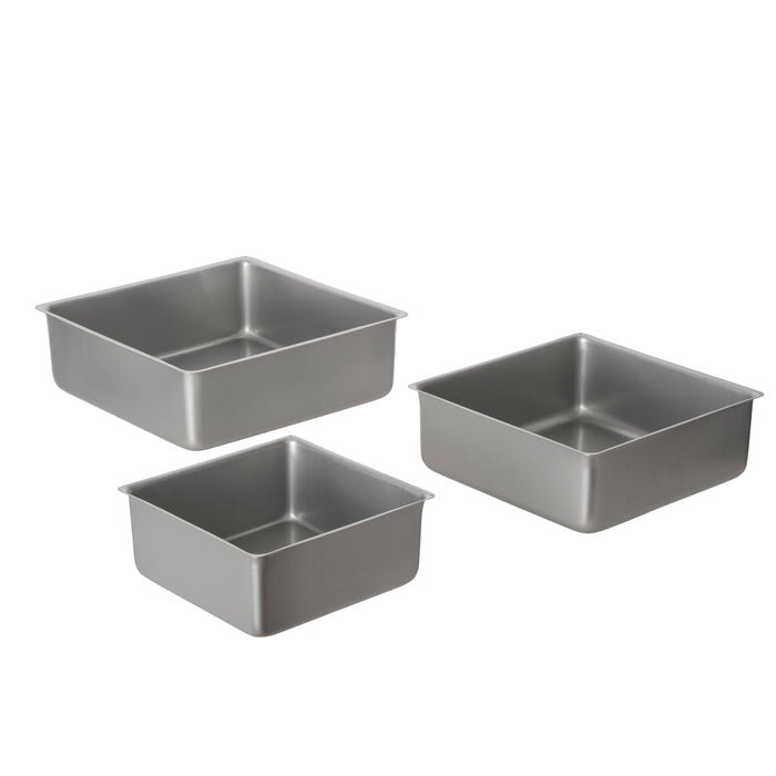 Davis & Waddell Non-Stick Square Cake Pan Set 3pcs Set Cream