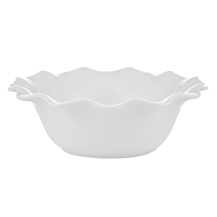 Society Home Macy Porcelain Round Bowl White