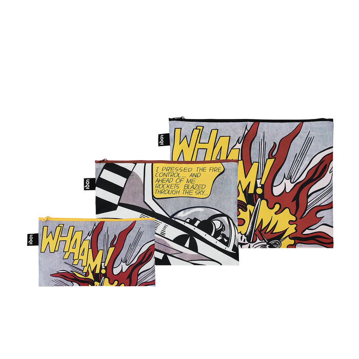 LOQI Roy Lichtenstein Zip Pockets 3pcs